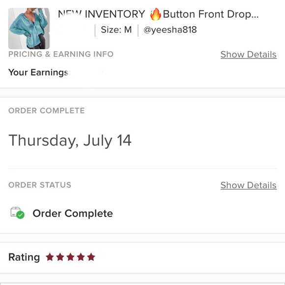 NEW INVENTORY 🔥Button Front Drop Shoulder Metallic Blouse🔥 - Picture 7 of 7